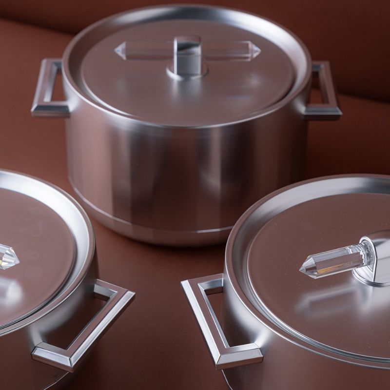 Conjunto Panelas de Luxo em Aço Inoxidável - HeatLock Pro™
