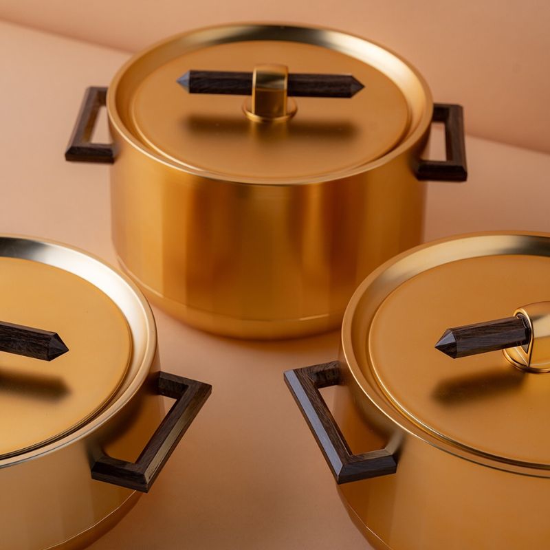 Conjunto Panelas de Luxo em Aço Inoxidável - HeatLock Pro™