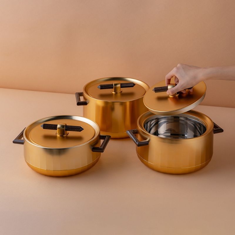 Conjunto Panelas de Luxo em Aço Inoxidável - HeatLock Pro™