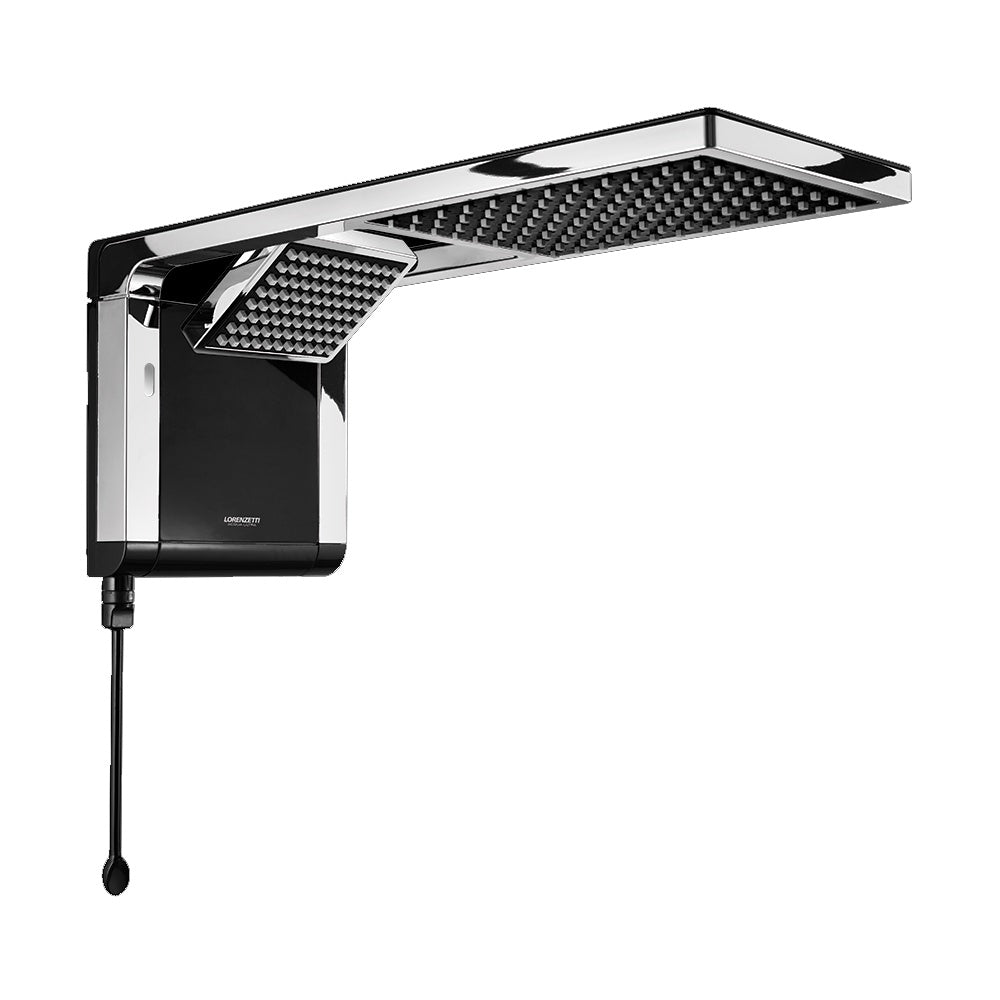 Chuveiro Lorenzetti Acqua Duo Preto e Cromo 7800w Bivolt
