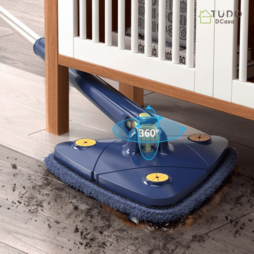 Mop Triangular Premium 360º + 2 Refil de Brinde SOMENTE HOJE
