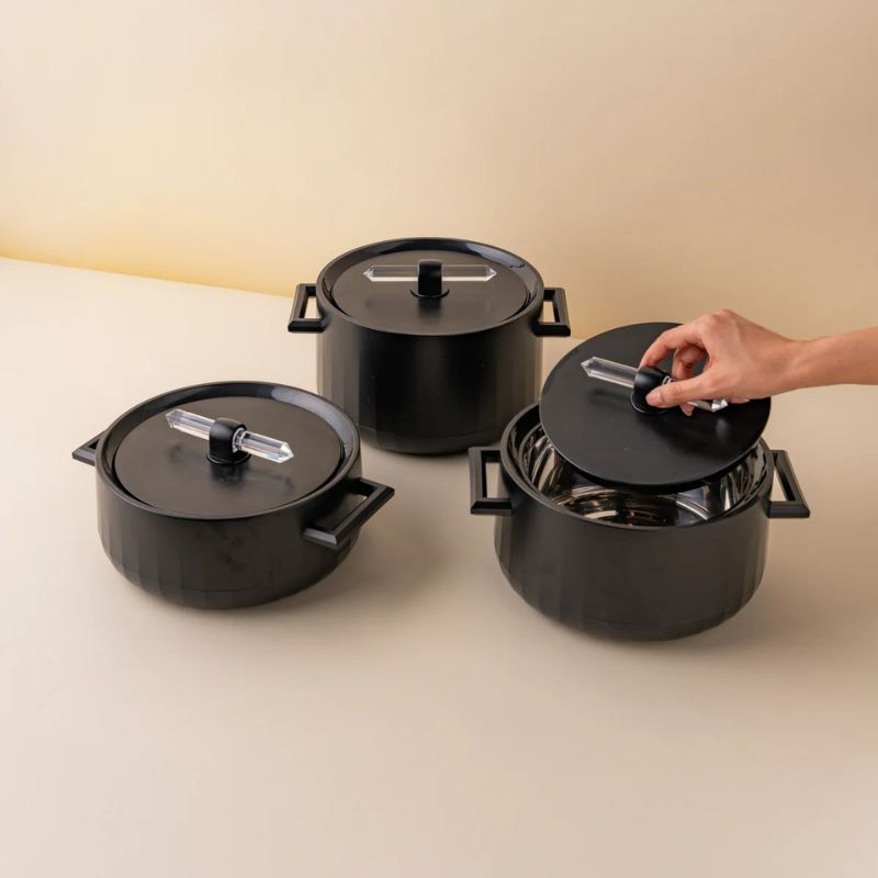 Conjunto Panelas de Luxo em Aço Inoxidável - HeatLock Pro™