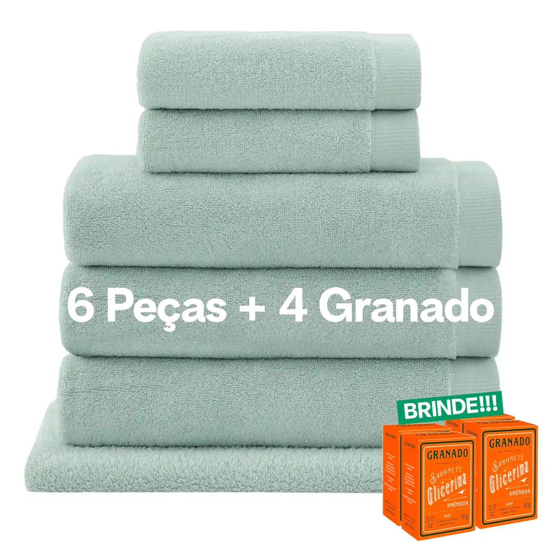 Jogo de Toalhas Buddemeyer Dual Air Banhão 5 Peças | Verde Royal