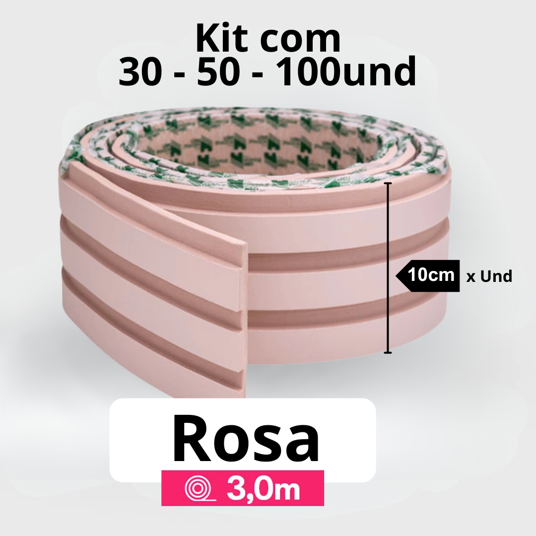 Kit Painel Ripado Autocolante 3M Laminado | Linha Madeto | DIY