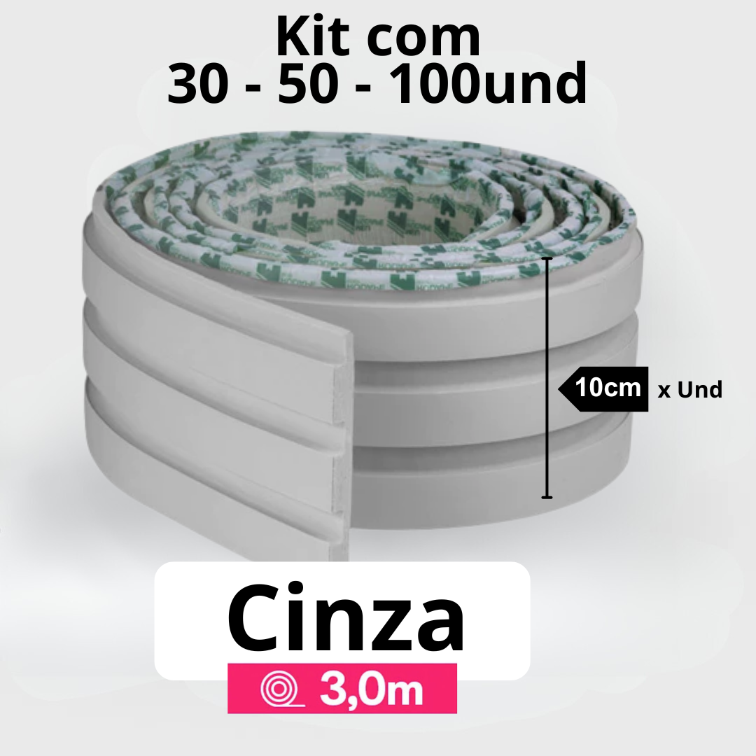 Kit Painel Ripado Autocolante 3M Laminado | Linha Madeto | DIY