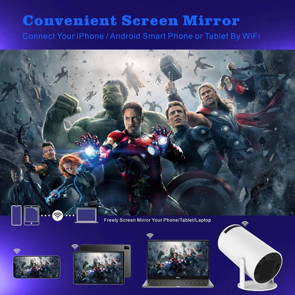 Projetor 4K HD 150 Polegadas Magcubic Wifi e Bluetooth Bivolt