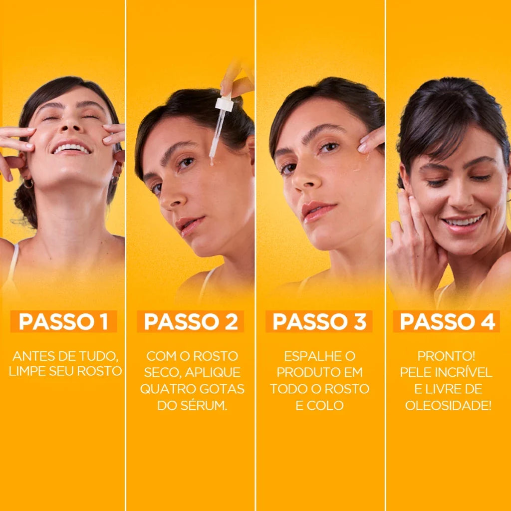 Sérum Facial Antimarcas Garnier Uniform & Matte Vitamina C, 15ml