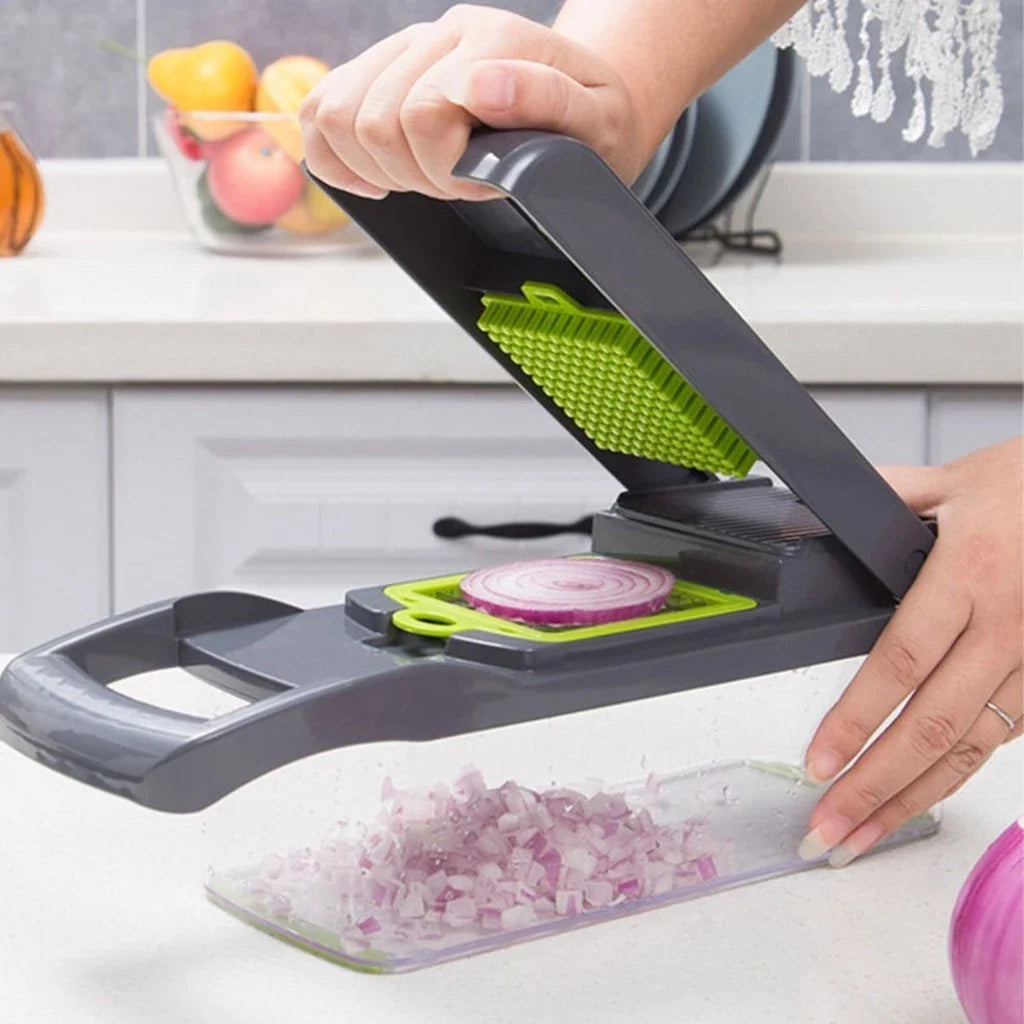 Profissional Multiuso Cozinha Slicer Aço Inox 14 em 1
