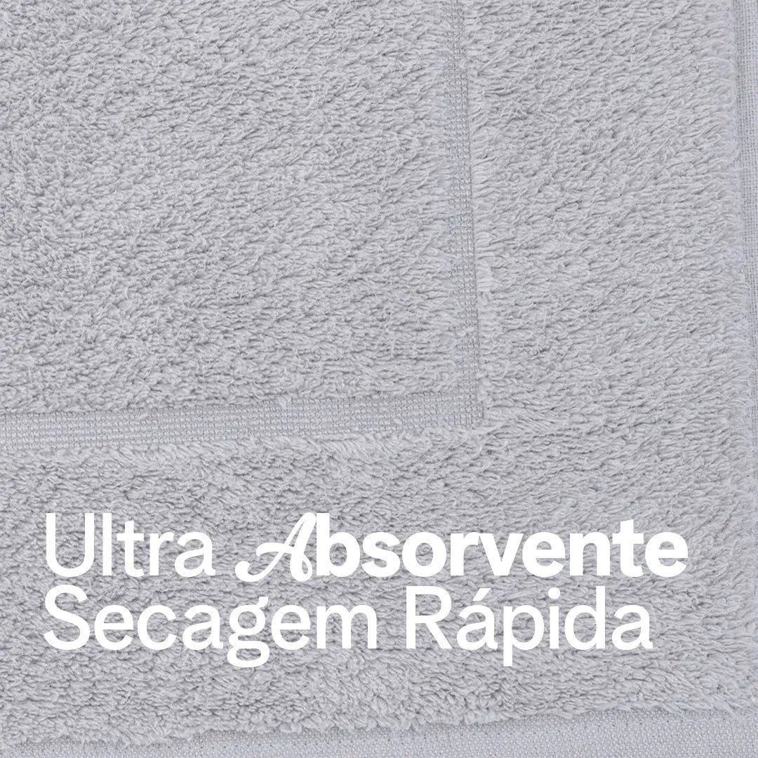 Jogo de Toalhas Buddemeyer Dual Air Banhão 5 Peças | Cinza Elegance