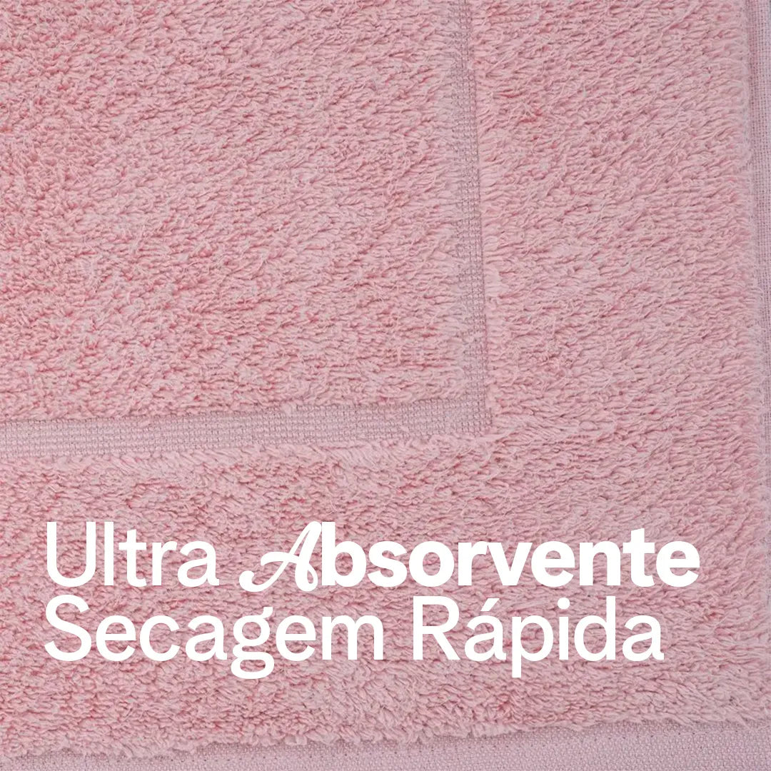 Jogo de Toalhas Buddemeyer Dual Air Banhão 5 Peças | Rosé Vintage