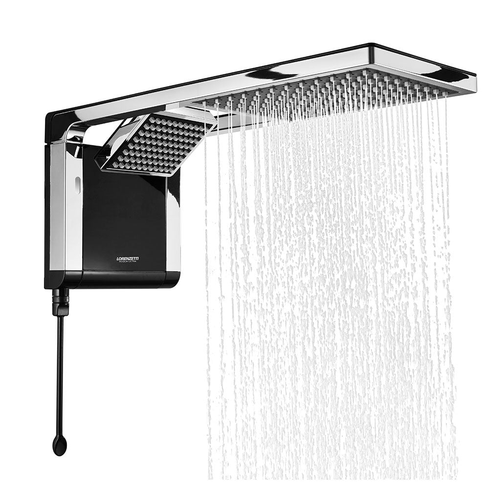 Chuveiro Lorenzetti Acqua Duo Preto e Cromo 7800w Bivolt