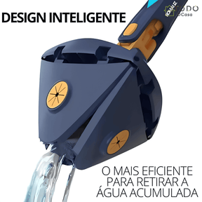 Mop Triangular Premium 360º + 2 Refil de Brinde SOMENTE HOJE
