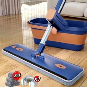 Kit Balde Dobrável e Esfregão Com Raspador + 4 Brindes Exclusivos