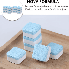 Pastilhas de Limpeza e  Higienização para Maquina de Lavar - LavaClean Pro