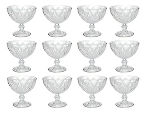 Jogo 12 Taças Diamond Lyor Sobremesa 250ml Transparente