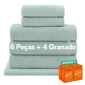 Jogo de Toalhas Buddemeyer Dual Air Banhão 5 Peças | Verde Royal