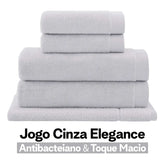 Jogo de Toalhas Buddemeyer Dual Air Banhão 5 Peças | Cinza Elegance