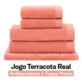 Jogo de Toalhas Buddemeyer Dual Air Banhão 5 Peças | Terracota Real