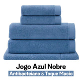 Jogo de Toalhas Buddemeyer Dual Air Banhão 5 Peças | Azul Nobre