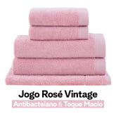 Jogo de Toalhas Buddemeyer Dual Air Banhão 5 Peças | Rosé Vintage