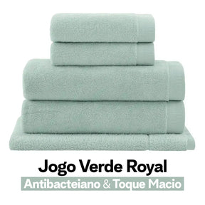 Jogo de Toalhas Buddemeyer Dual Air Banhão 5 Peças | Verde Royal